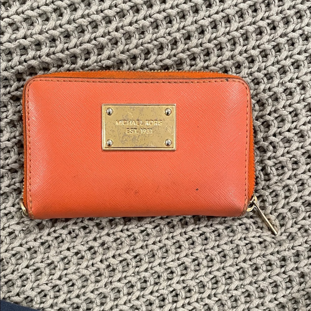 Michael Kors Vibrant Orange Wallet